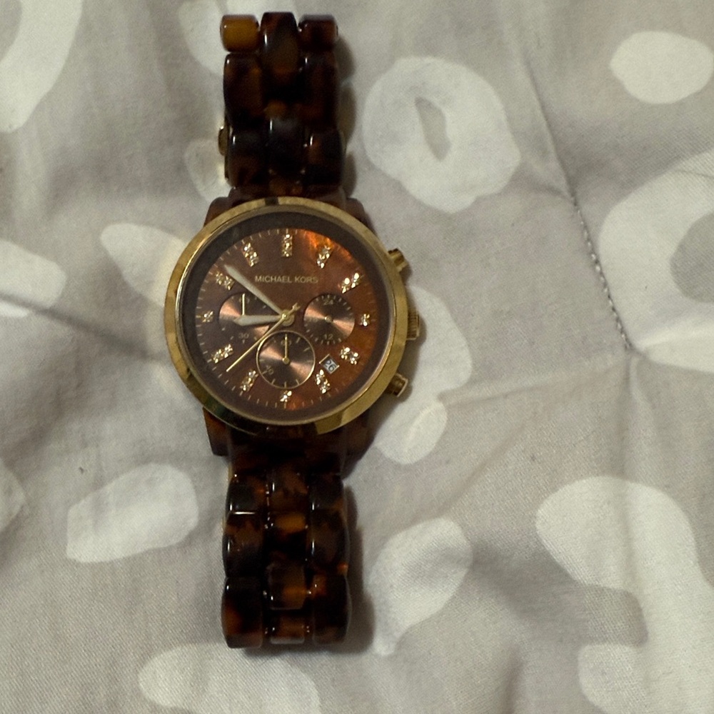 Michael Kors Brown and Gold Women's Watch